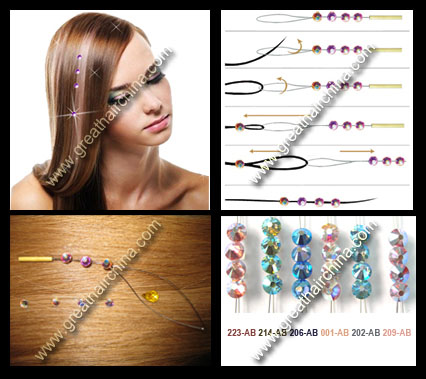 Stock Swarovski Hair Crystals